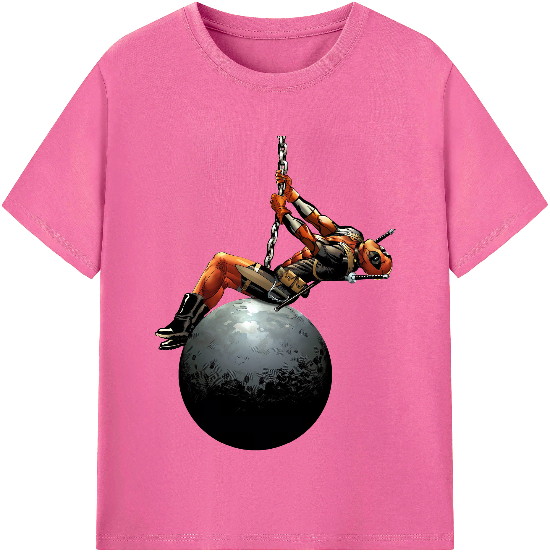 （画像用） Deadpool デッドプール レディースカジュアルプリントTシャツ（綿100％）